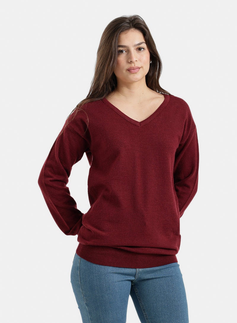 Carina V-Neck Knit Pullover - Image 3